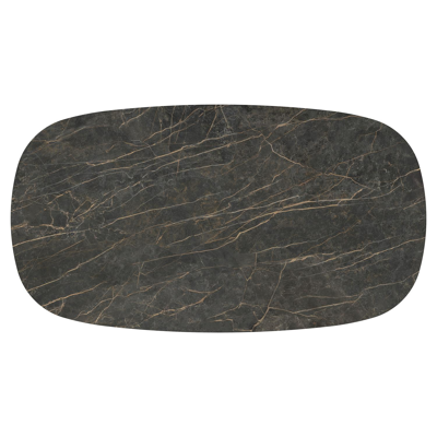 Amico tuintafel bombo xl in zwart aluminium en volkeramiek Black Obsession - L 270 x B 148 x H 73.5 cm