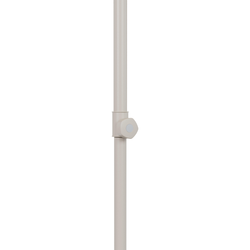 Umbria staanparasol in beige aluminium en All Weather Sunbrella beige parasoldoek - Dia. 250 cm (zonder voet)