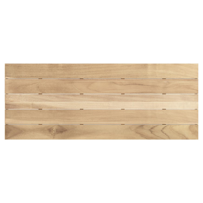 Como tuintafel in wit aluminium en teak - L 280 x B 110 x H 75 cm