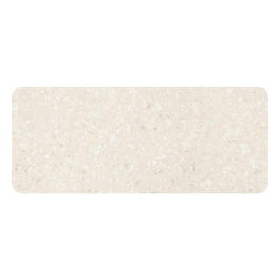 Orso tuintafel rechthoekig afgerond in wit aluminium en volkeramiek retrostone - L 240 x B 100 x H 73.5 cm