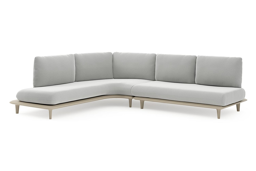 Chaise longue droite + 2-pl