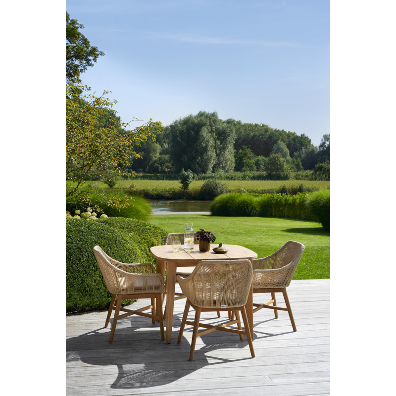 Lacrima tuintafel in teak - L 95 x B 95 x H 75 cm