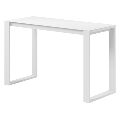 Verato bartafel in wit aluminium en volkeramiek arctic white - L 170 x B 70 x H 106 cm