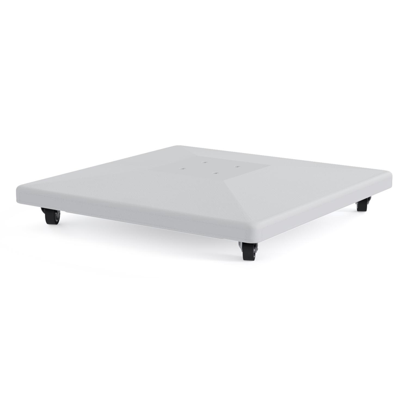 Calpe parasolvoet wit beton van 70 kg met wielen