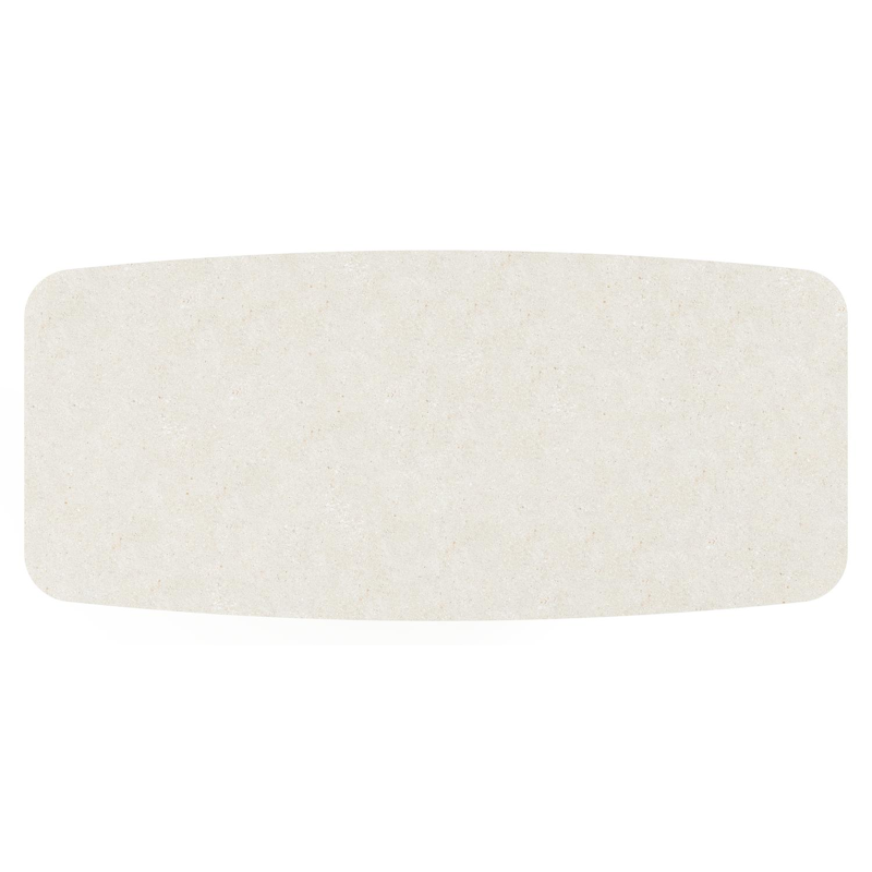 Lacrima tuintafel in wit aluminium en volkeramiek shilin - L 255 x B 115 x H 74 cm