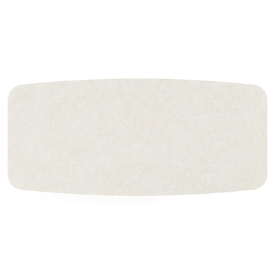 Table de jardin Lacrima en aluminium blanc et céramique pleine shilin - Lg 255 x Larg. 115 x H 74 cm