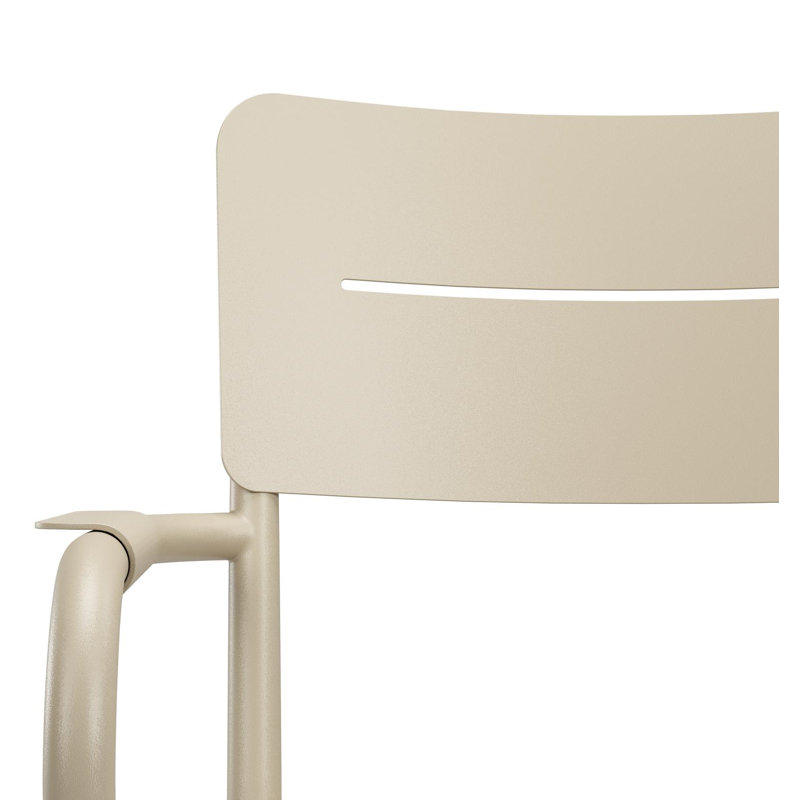 Salto tuinstoel in beige aluminium
