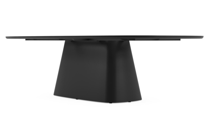 Amico tuintafel bombo xl in zwart aluminium en volkeramiek Taj Mahal - L 270 x B 148 x H 73.5 cm