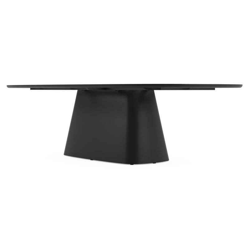 Amico tuintafel bombo xl in zwart aluminium en volkeramiek Nero Black - L 270 x B 148 x H 73.5 cm