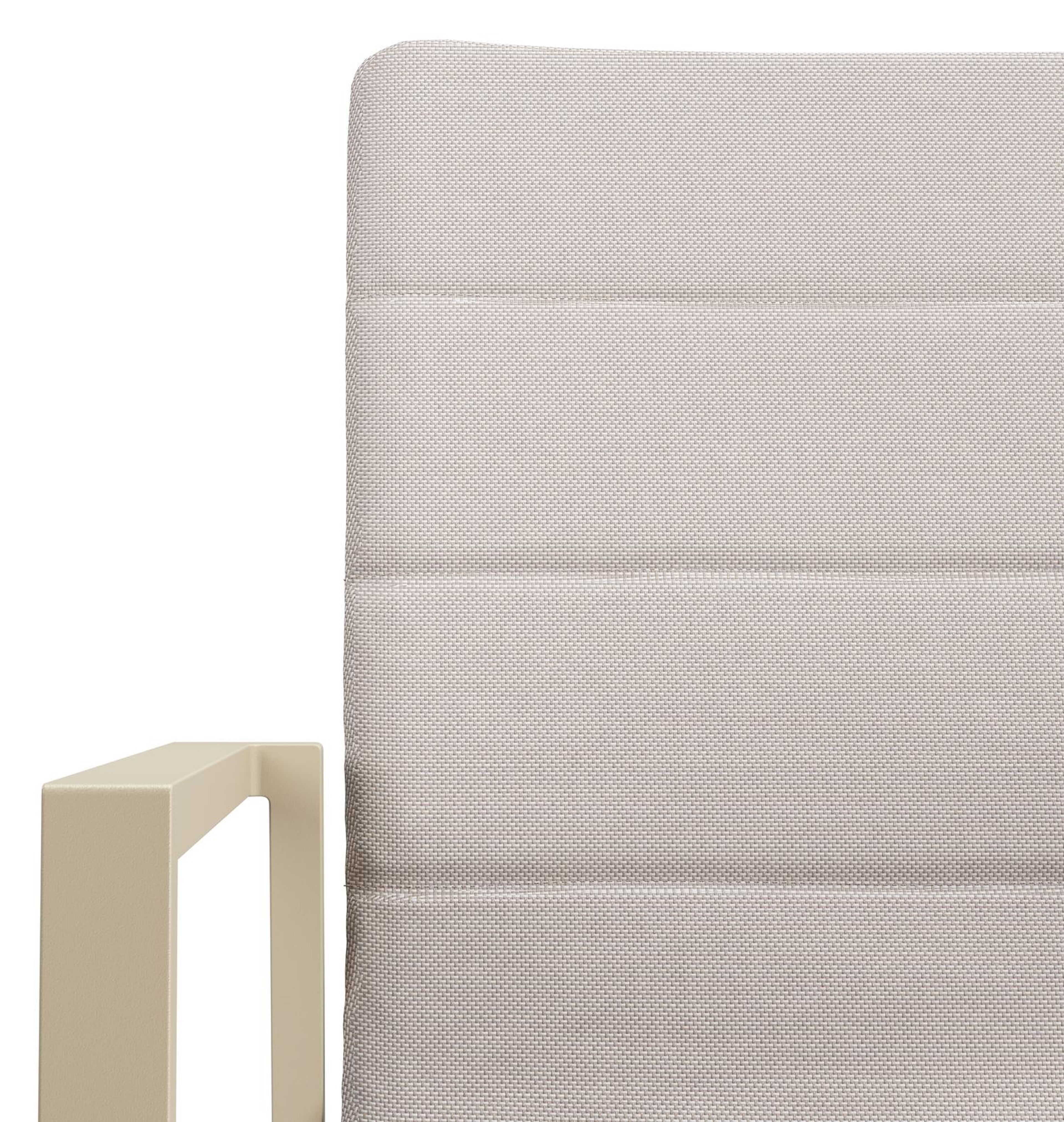 Cirello tuinstoel in beige aluminium en beige luxe textilene