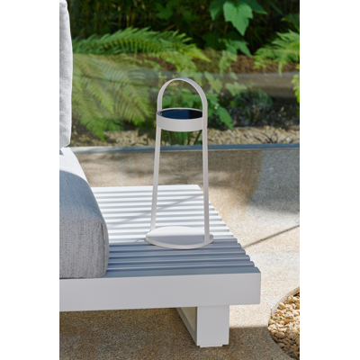 Helio tafellamp wit 42 cm