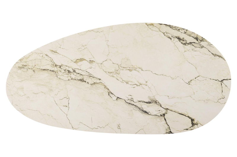 Amico tuintafel mango in zwart aluminium en volkeramiek Colorado Dunes - L 260 x B 130 x H 73.5 cm