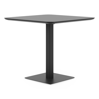Fano kantelbare tuintafel afgerond vierkant in zwart aluminium - L 80 x B 80 x H 72.5 cm