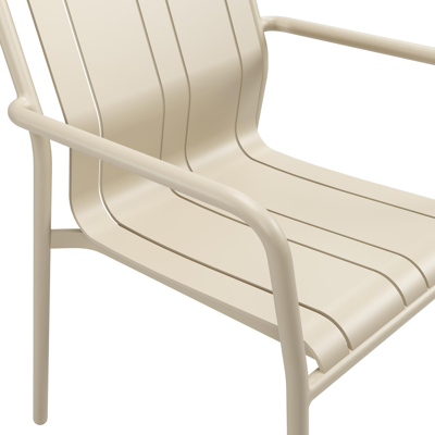 Bolito tuinstoel in beige aluminium