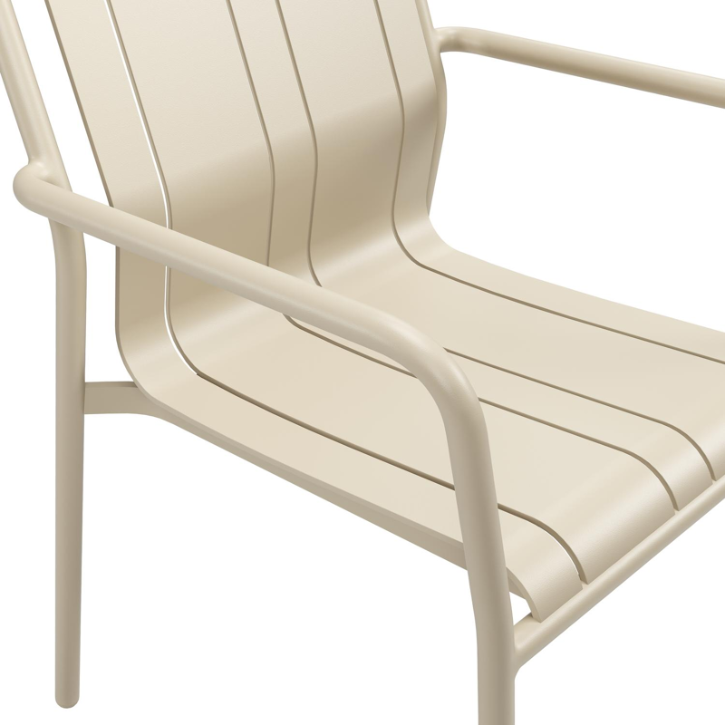 Bolito tuinstoel in beige aluminium