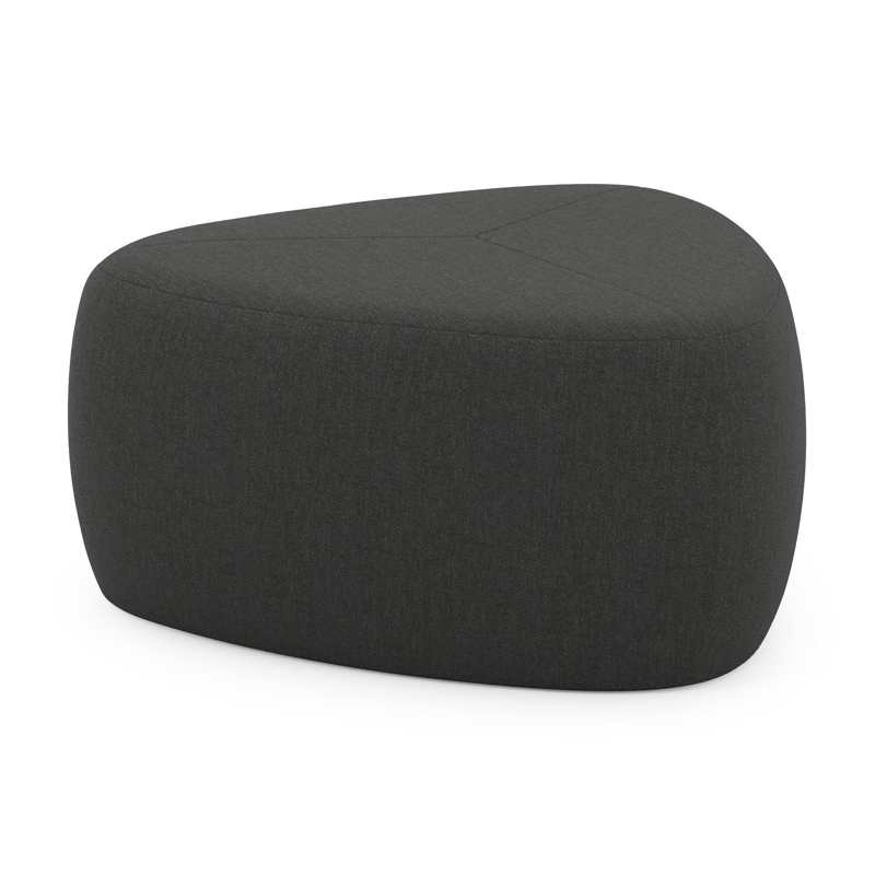 Pouf Masso en sunbrella_luxe chartres sooty - Lg 60 x Prof 60 x H 35 cm