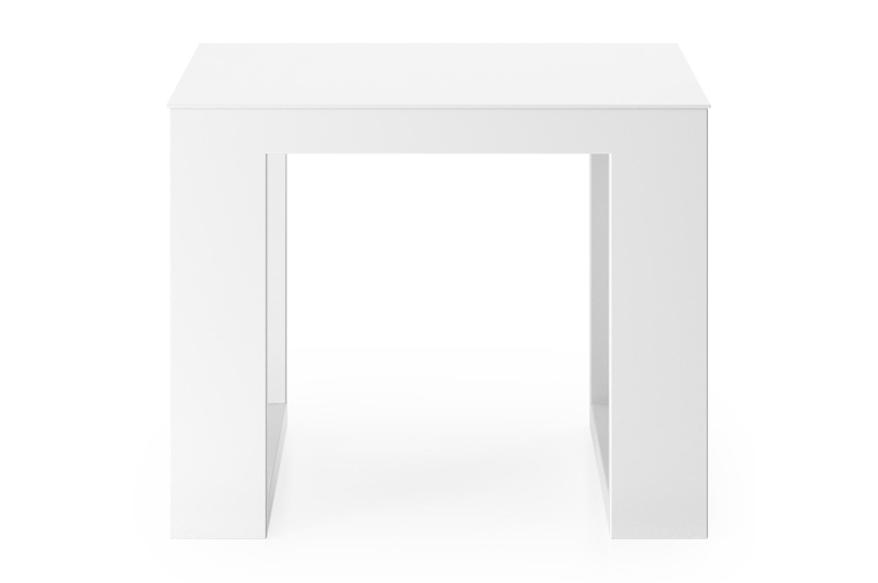 Table d'appoint Verato en aluminium blanc - Lg 55 x larg. 55 x H 45 cm