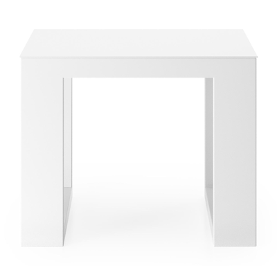 Verato bijzettafel in wit aluminium - L 55 x B 55 x H 45 cm