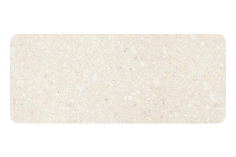 Orso tuintafel rechthoekig afgerond in zwart aluminium en volkeramiek Retrostone - L 240 x B 100 x H 73.5 cm