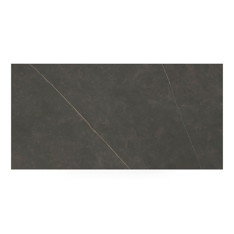 Table de jardin Nano rectangulaire en aluminium blanc et céramique pleine Calatorao - Lg. 200 x Lrg. 100 x Haut. 75 cm