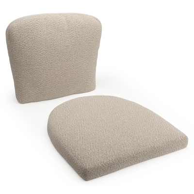 Coussin de chaise luxe (siège et dos) (luxe) Orso en all weather sunbrella® luxe lopi sand