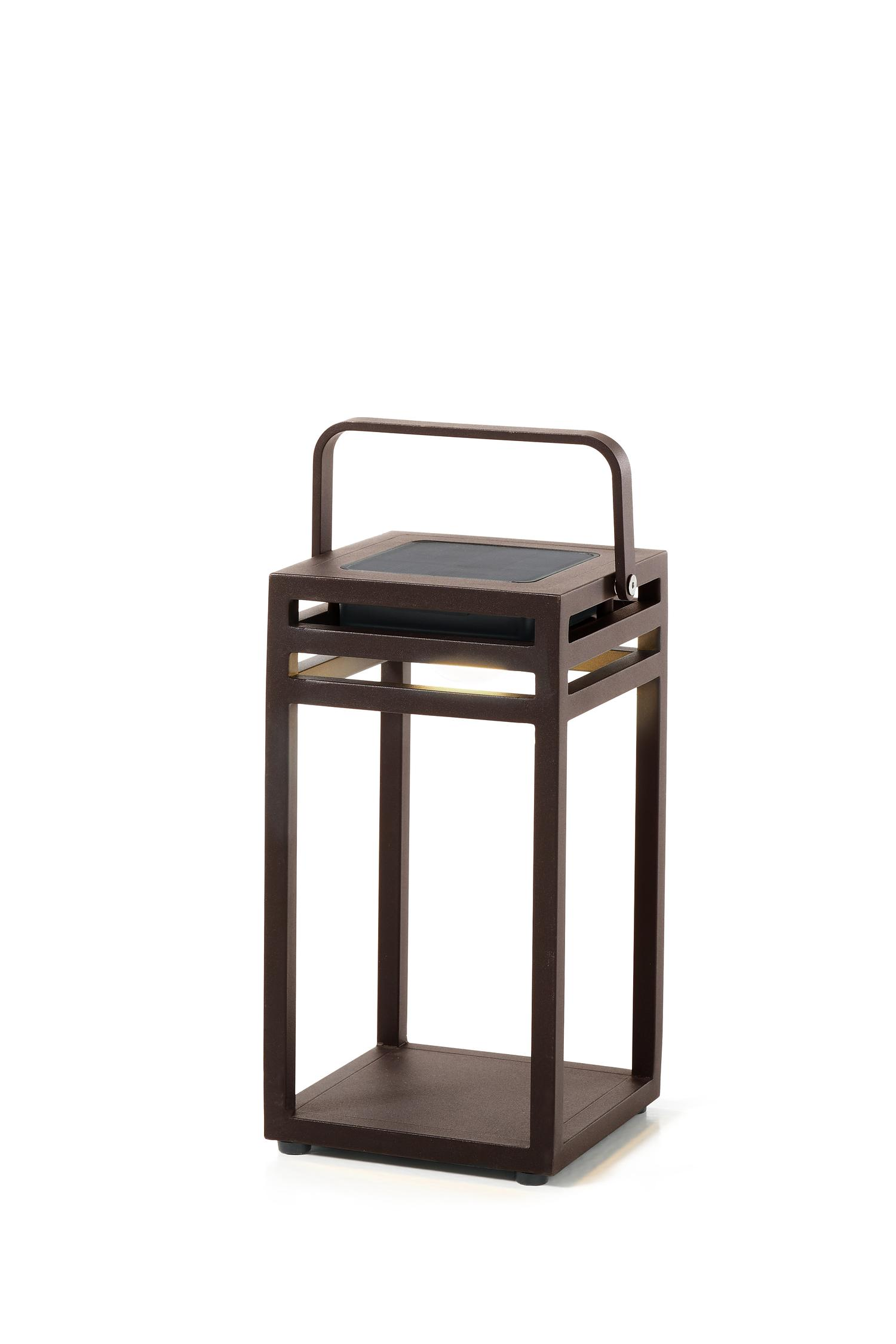 Vesper lamp donkerbruin 28 cm