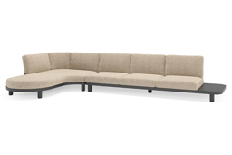 Chaise longue rechts + 3-zit