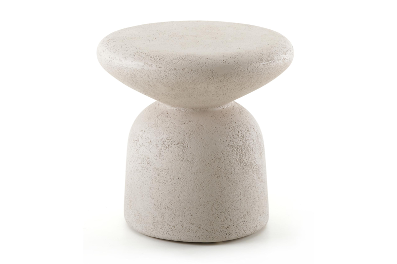 Globo bijzettafel in beige beton beige - Dia. 40 x H 40 cm