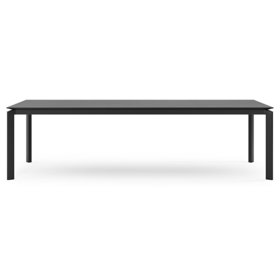 Cirello tuintafel in zwart aluminium en volkeramiek basalt black - L 280 x B 110 x H 75 cm