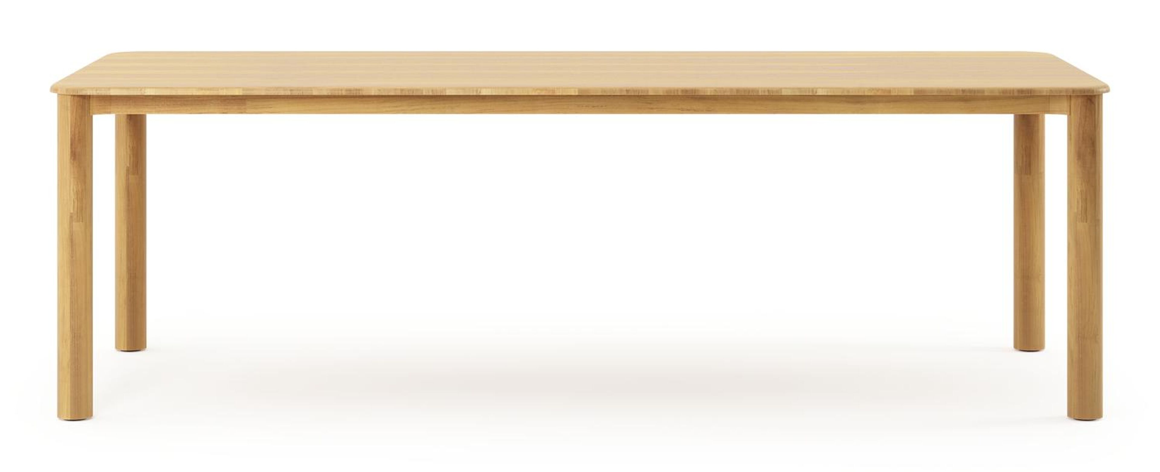 Orso tuintafel rechthoekig afgerond in teak - L 240 x B 100 x H 75 cm
