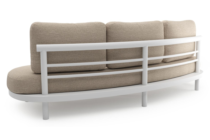 Lindo loungeset in wit aluminium met rustic weather+ softtouch kussens en loungetafel