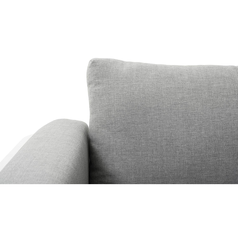 Mosa loungehoek in wit aluminium met grijs weather+ softtouch kussens en loungetafel