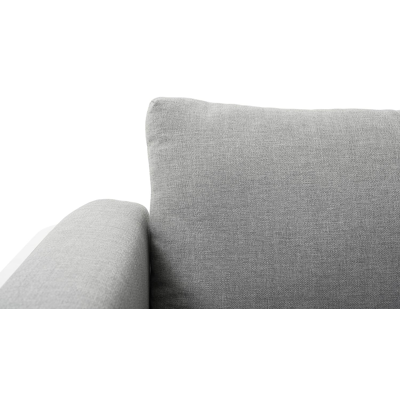 Mosa loungezetels 2 x 1-zit in wit aluminium met grijs weather+ softtouch kussen