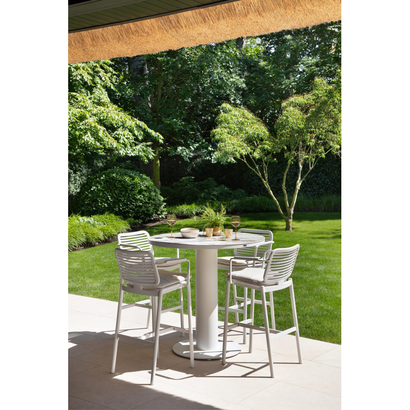 Rugkussen stoel Lacrima - Donato in all weather sunbrella® luxe savane grey