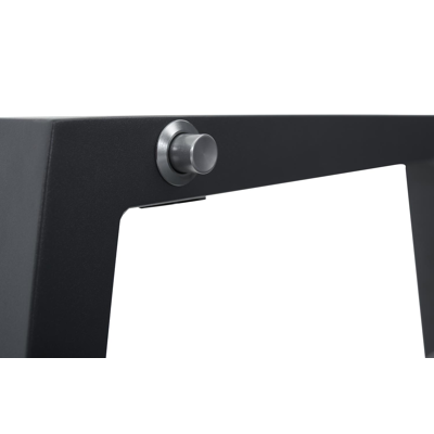 Prato loungeset in zwart aluminium met grijs weather+ textilene kussens