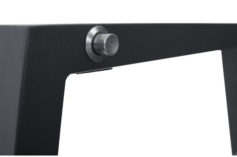 Prato loungezetel 1-zit in zwart aluminium met grijs weather+ textilene kussen