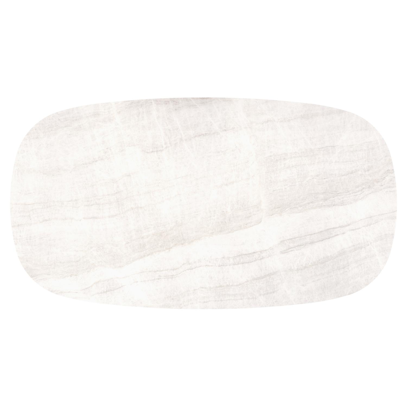 Amico tuintafel bombo xl in zwart aluminium en volkeramiek Taj Mahal - L 270 x B 148 x H 73.5 cm