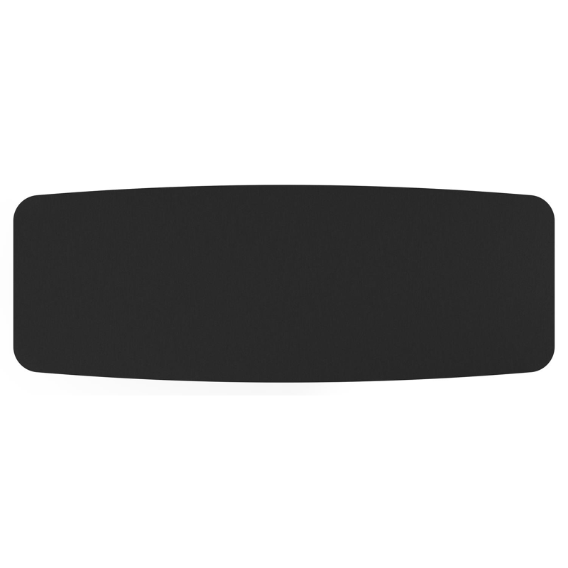 Lacrima tuintafel bootvorm in beige aluminium en volkeramiek Nero Black - L 315 x B 115 x H 73 cm