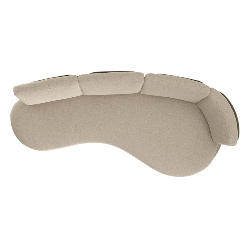 Donato loungebank in beige aluminium met marbella beige all weather cosytica kussen