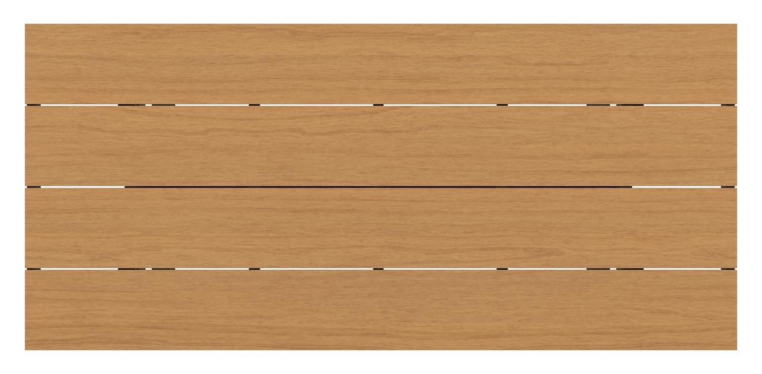 Bahia tuintafel in zwart aluminium en polywood - L 270 x B 100 x H 75 cm