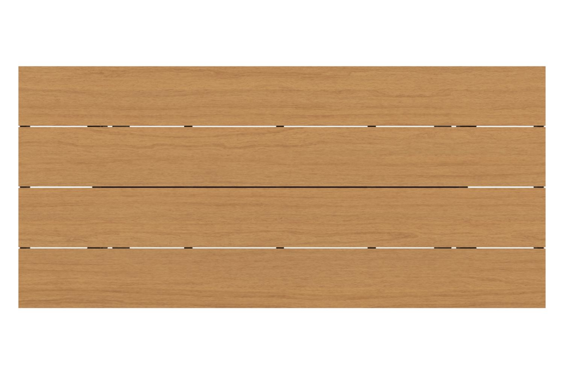 Bahia tuintafel in zwart aluminium en polywood - L 270 x B 100 x H 75 cm
