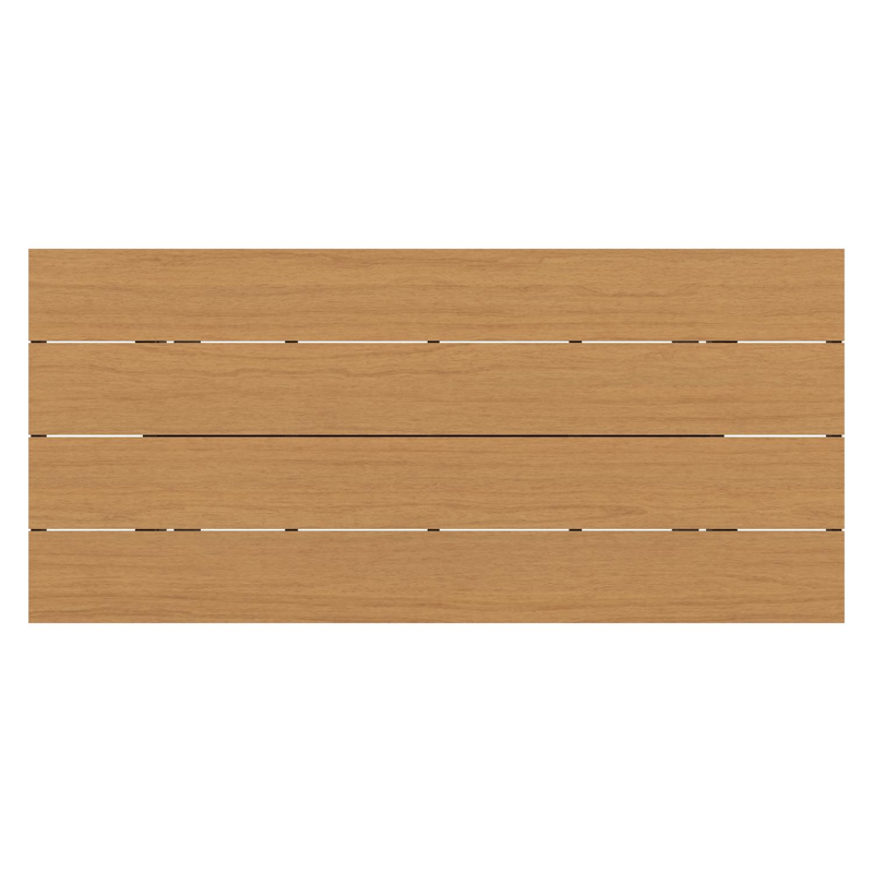 Bahia tuinset in zwart aluminium en polywood met 8 stapelbare Bahia tuinstoelen