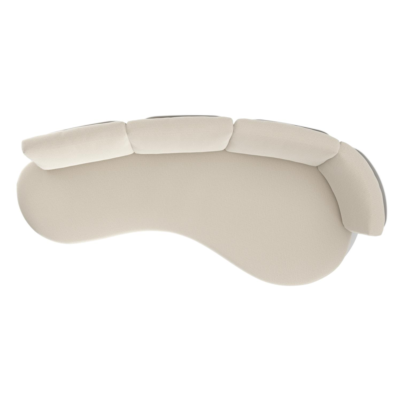 Donato loungebank in wit aluminium met lopi marble all weather sunbrella® luxe kussen