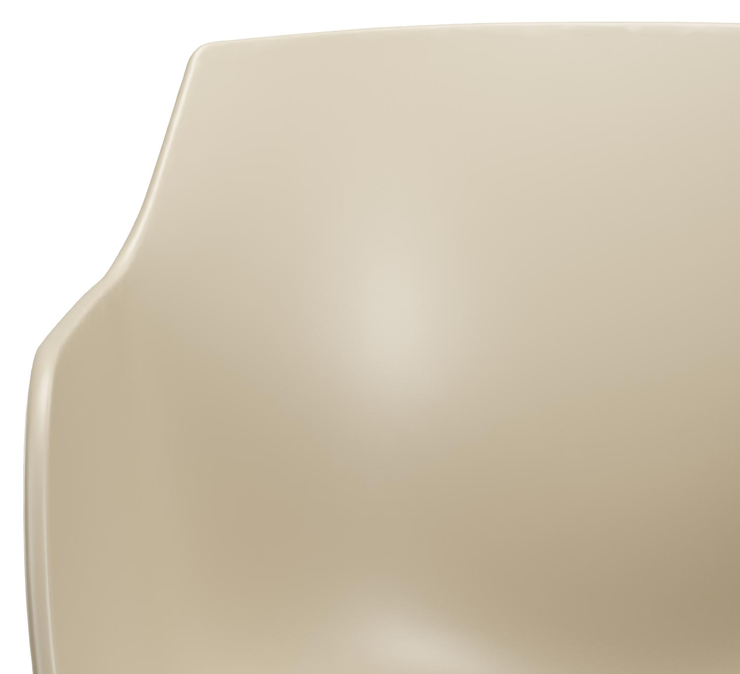 Chaise de jardin Paco en aluminium beige et matière synthétique beige