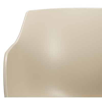 Tora tuinset in beige aluminium en polywood met 4 Paco tuinstoelen