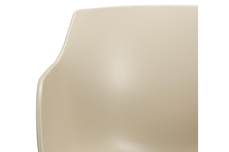 Tora tuinset in beige aluminium en polywood met 4 Paco tuinstoelen