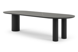 Ovaal - L 300 x B 110 x H 74 cm
