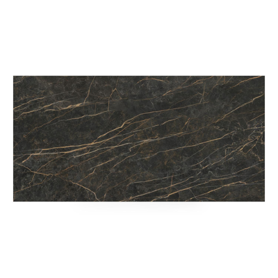 Nano tuintafel rechthoekig in wit aluminium en volkeramiek Black Obsession - L 200 x B 100 x H 75 cm