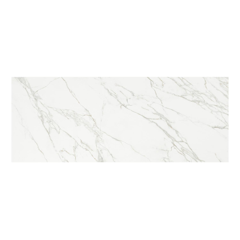 Nano tuintafel in wit aluminium en volkeramiek calacatta - L 280 x B 110 x H 75 cm