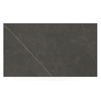 Malito tuintafel in zwart aluminium en volkeramiek calatorao - L 140 x B 80 x H 75 cm